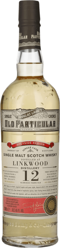 85,95 € | Whisky Single Malt Douglas Laing's Old Particular at Linkwood Single Cask — Botte Singolo Regno Unito 12 Anni 70 cl