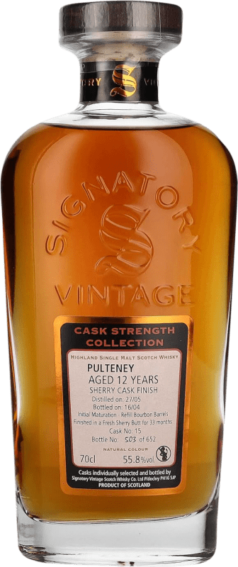 送料無料 | ウイスキーブレンド Signatory Vintage Cask Strength Collection at Pulteney イギリス 12 年 70 cl