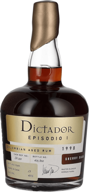 194,95 € | Rum Dictador Episodio I Sherry Cask Finish — Affinamento in Botte Colombia 23 Anni 70 cl