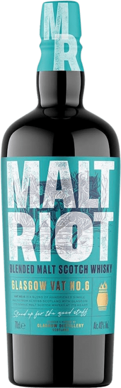 Envoi gratuit | Blended Whisky The Glasgow Malt Riot Royaume-Uni 70 cl