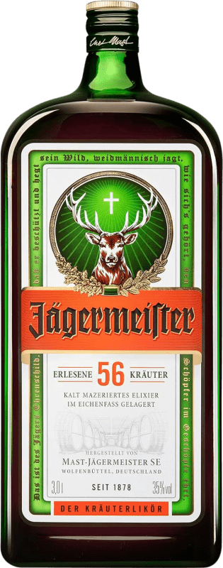 Kostenloser Versand | Kräuterlikör Mast Jägermeister Deutschland Spezielle Flasche 3 L