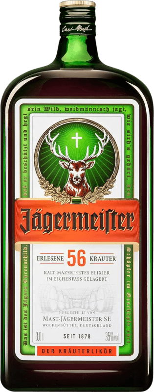 Бесплатная доставка | Травяной ликёр Mast Jägermeister Германия Специальная бутылка 3 L