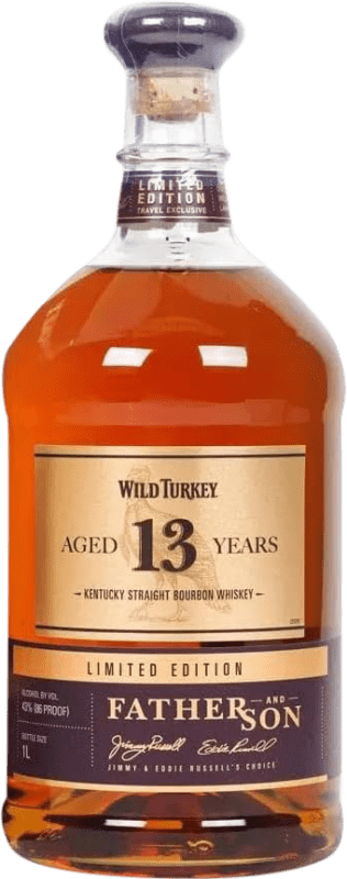 Free Shipping | Whisky Bourbon Wild Turkey Kentucky Straight Father and Son Limited Edition Kentucky United States 13 Years 1 L