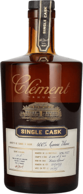 69,95 € | 朗姆酒 Clément Trés Vieux Agricole Single Cask Canne Bleue 马提尼克 瓶子 Medium 50 cl