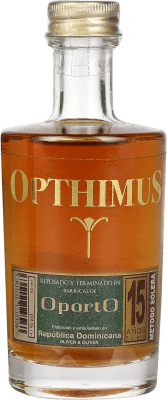 Spedizione Gratuita | Rum Oliver & Oliver Opthimus OportO Cask Finish Affinamento in Botte, Solera Repubblica Dominicana 15 Anni Bottiglia Miniatura 5 cl