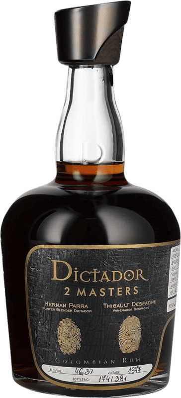 送料無料 | ラム Dictador 2 Masters Despagne コロンビア 40 年 70 cl