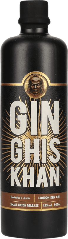 121,95 € Бесплатная доставка | Джин Gin Ghis Khan Средняя бутылка 50 cl