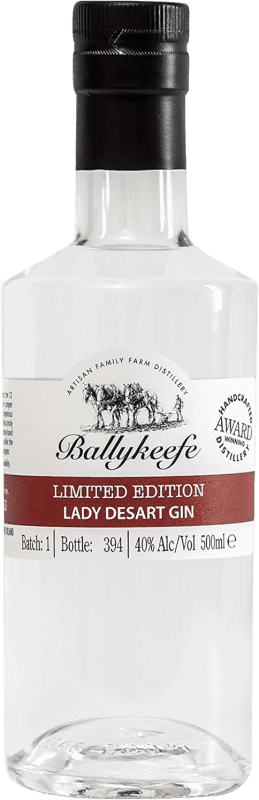 Envío gratis | Ginebra Gin Ballykeefe Lady Desart Edición Limitada Irlanda Botella Medium 50 cl