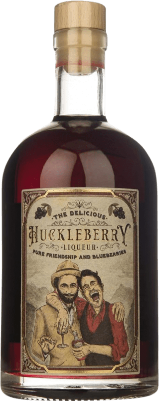 Kostenloser Versand | Genever Gin Huckleberry 22º Deutschland Medium-Flasche 50 cl Blueberry — Heidelbeeren
