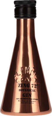 Kostenloser Versand | Genever Gin Zing 72 Botanical Gin Frankreich Miniaturflasche 5 cl