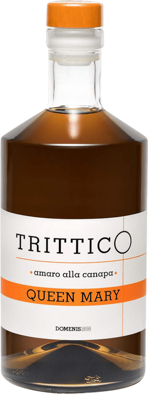 Envío gratis | Amaro Domenis 1898 Trittico Queen Mary Italia 70 cl Cáñamo