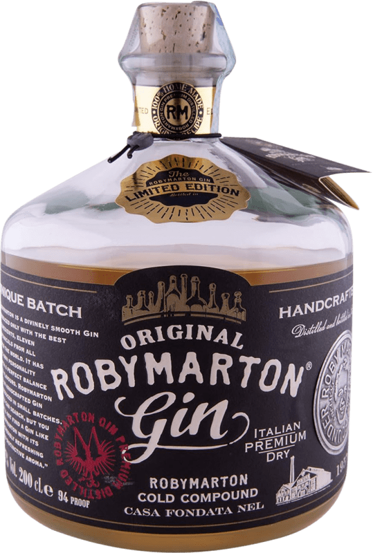 Free Shipping | Gin Roby Marton Italy Special Bottle 2 L