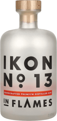 Envío gratis | Ginebra Gin In Flames Ikon Nº 13 Suecia Botella Medium 50 cl