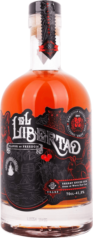 送料無料 | ラム El Libertad Flavor of Freedom Sherry Spiced Chapter II ドミニカ共和国 8 年 70 cl