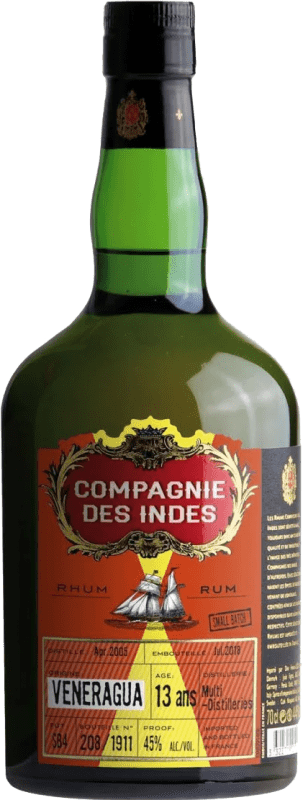 Бесплатная доставка | Ром Compagnie des Indes Veneragua Small Batch — Малая партия Венесуэла 13 Лет 70 cl