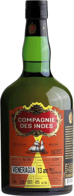 Бесплатная доставка | Ром Compagnie des Indes Veneragua Small Batch Венесуэла 13 Лет 70 cl