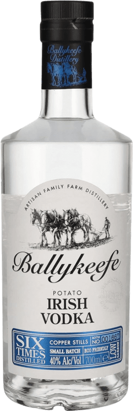 Free Shipping | Vodka Ballykeefe Six Times Distilled Potato Ireland 70 cl