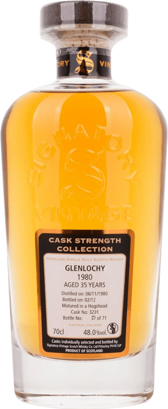 Envío gratis | Whisky Blended Signatory Vintage At Glenlochy Cask Strength — Graduación de Barrica, Collection — Colección Reserva Reino Unido 35 Años 70 cl