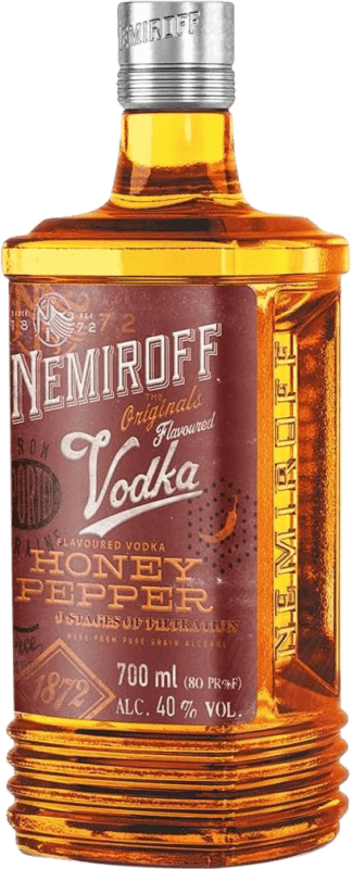 Envio grátis | Vodca Nemiroff Honey Pepper Ucrânia 70 cl