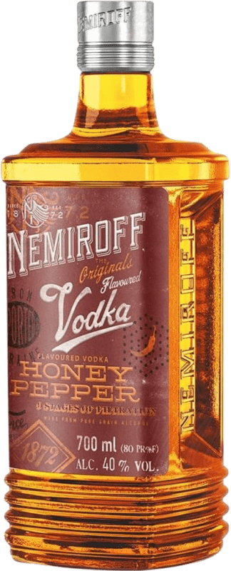 Free Shipping | Vodka Nemiroff Ukraine 70 cl Honey, White Pepper