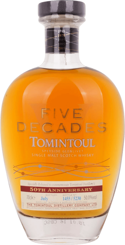 409,95 € | Whisky Blend Tomintoul Five Decades 50 Anniversary Édition Limitée Royaume-Uni 70 cl