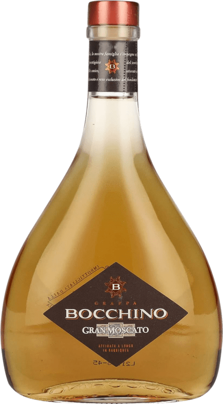 Envio grátis | Aguardente Grappa Bocchino Gran Moscato Itália Mascate 70 cl