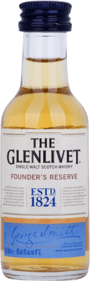 Kostenloser Versand | Blended Whisky Glenlivet Founder's Auswahl Reserve — Gereift Großbritannien Miniaturflasche 5 cl