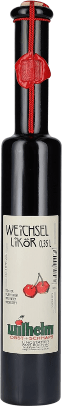 Envio grátis | Licores Wilhelm Áustria Garrafinha Terço 35 cl Weichsel — Ginja