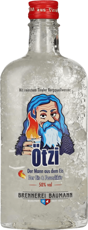 27,95 € Envío gratis | Licores Baumann Ötzi Eis Feuerlikör Botella Medium 50 cl