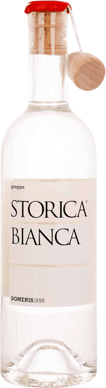 Envio grátis | Aguardente Grappa Domenis 1898 Storica Bianca Itália Garrafa Medium 50 cl