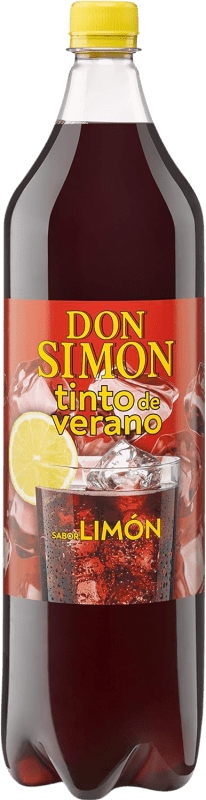 5,95 € Kostenloser Versand | Sangria Weinlimonade Don Simón Tinto de Verano — Sommerrotwein Spezialflasche 1,5 L Limón — Zitrone