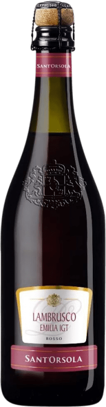 Envio grátis | Espumante tinto Sant'Orsola Seco I.G.T. Emilia Romagna Emília-Romanha Itália Sangiovese, Lambrusco 75 cl