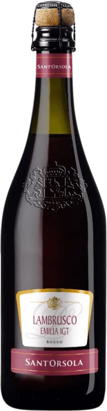 5,95 € | Красное игристое Sant'Orsola сухой I.G.T. Emilia Romagna Эмилия-Романья Италия Lambrusco 75 cl