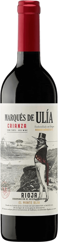 6,95 € Spedizione Gratuita | Vino Rosso Lan Marqués de Ulía Crianza — Invecchiato in Botte D.O.Ca. Rioja