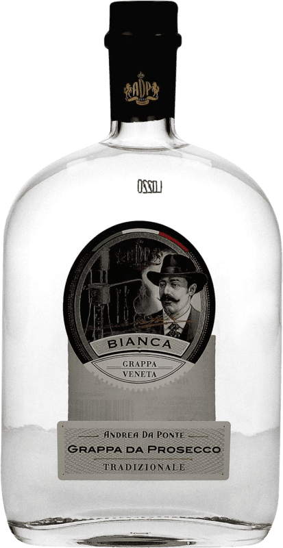 78,95 € Envio grátis | Aguardente Grappa Andrea da Ponte Bianca