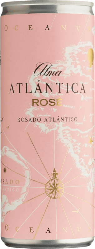 73,95 € Kostenloser Versand | 12 Einheiten Box Rosé-Wein Alma Atlántica Rosé Kleine Flasche 25 cl