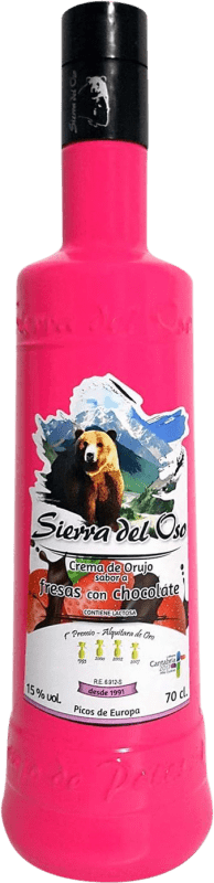 Free Shipping | Cream Liqueur Sierra del Oso Fresas con Chocolate Spain 70 cl