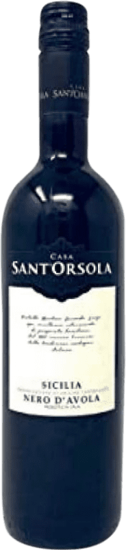 8,95 € Envío gratis | Vino tinto Sant'Orsola D.O.C. Sicilia