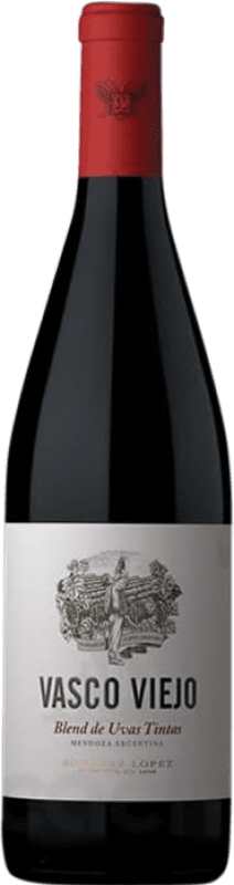 Бесплатная доставка | Красное вино López Vasco Viejo Malbec Merlot Испания Malbec — Мальбек 75 cl