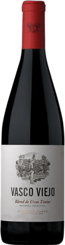 Envio grátis | Vinho tinto López Vasco Viejo Malbec Merlot Espanha Malbec 75 cl