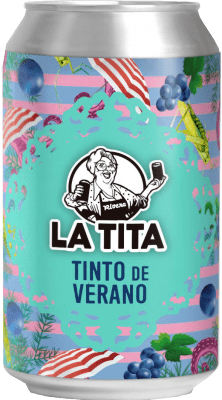 27,95 € | Коробка из 24 единиц Напитки и миксеры La Tita Rivera Tinto de Verano Испания Банка 33 cl