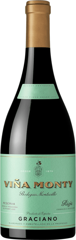 Free Shipping | Red wine Montecillo Monty Reserve D.O.Ca. Rioja The Rioja Spain Graciano 75 cl