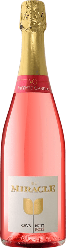 Envio grátis | Espumante Rosé Vicente Gandía El Miracle Brut — Bruto D.O. Cava Comunidade Valenciana Espanha Garnacha — Grenache 75 cl