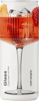 Spedizione Gratuita | Sangria Glass Canned Rosé Catalogna Spagna Piccola Bottiglia 25 cl