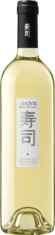 Envío gratis | Vino blanco Oroya Oroya I.G.P. Vino de la Tierra de Castilla Castilla la Mancha España Macabeo, Airén, Moscatel Grano Menudo 75 cl