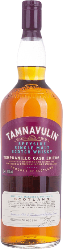 Envoi gratuit | Single Malt Whisky Tamnavulin Tempranillo Cask Speyside Royaume-Uni 1 L