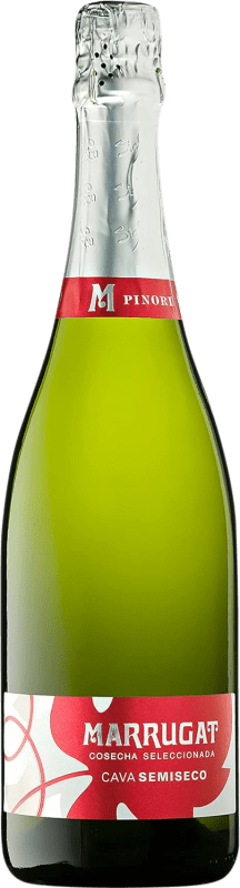 9,95 € | Blanc mousseux Pinord Marrugat Demi-Sec Demi-Sucré D.O. Cava Catalogne Espagne Macabeo 75 cl