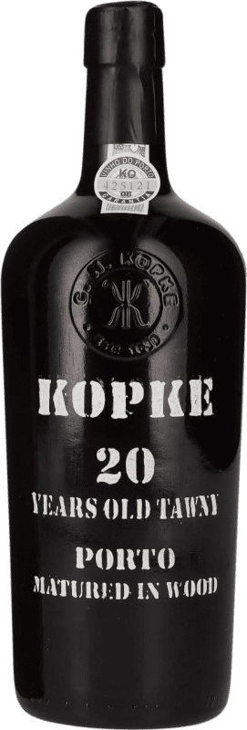 Free Shipping | Fortified wine Kopke Tawny I.G. Porto Douro Portugal Touriga Franca, Touriga Nacional, Tinta Roriz 20 Years 75 cl