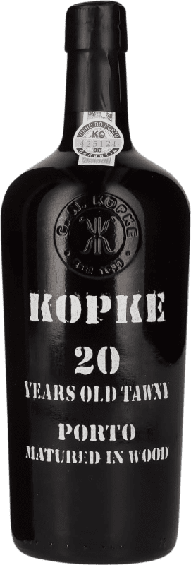 109,95 € Envio grátis | Vinho fortificado Kopke Tawny I.G. Porto 20 Anos