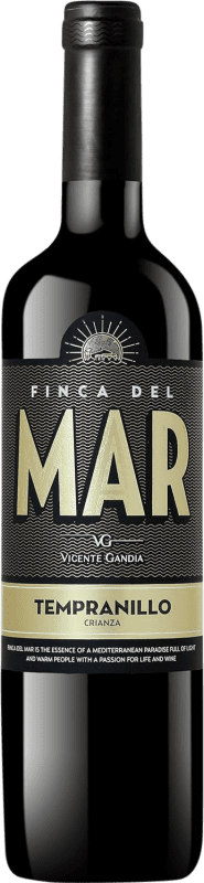Envío gratis | Vino Blanco Vicente Gandía Finca del Mar Crianza Comunidad Valenciana España Tempranillo 75 cl